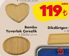 BAMBU YUVARLAK ÇEREZLİK